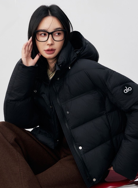 AIO正品新90%白鸭绒三防加厚加绒防风泡芙款女款羽绒服