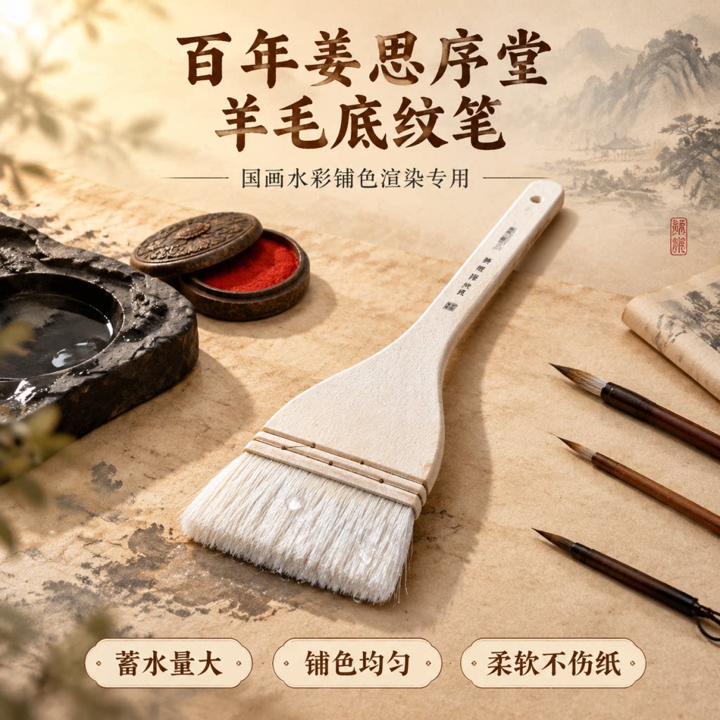 水彩画工笔画羊毫羊毛刷子笔图片