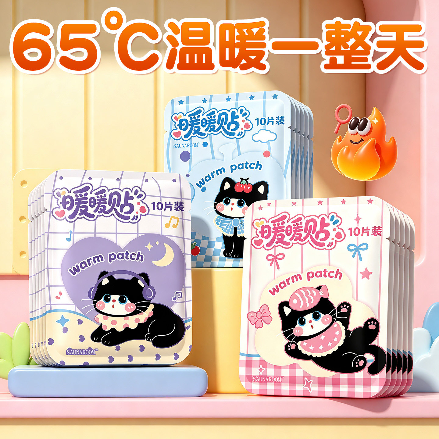 全网热销100W+呼噜猫暖身贴