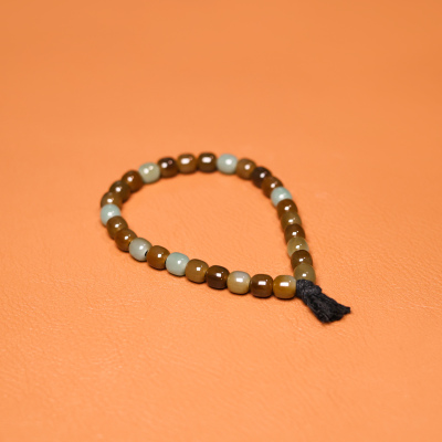 秋会长和田玉青籽料NGTC手串