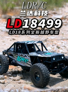 兰达科技管架遥控rc攀爬车18499四驱越野车专业模型遥控车玩具男