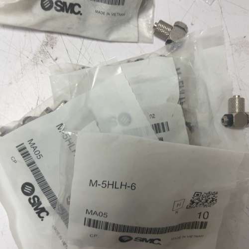 议价维修SMC接头M-5HLH-6，全新正品，一包10个，产自越南。
