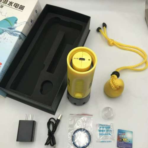 议价维修光箭全新ESTECH IP68级防水手电筒，黄色款，带原装充