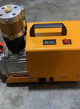 议价维修全新电动高压打气机，黄色机身，单缸水冷设计，0-40MPA