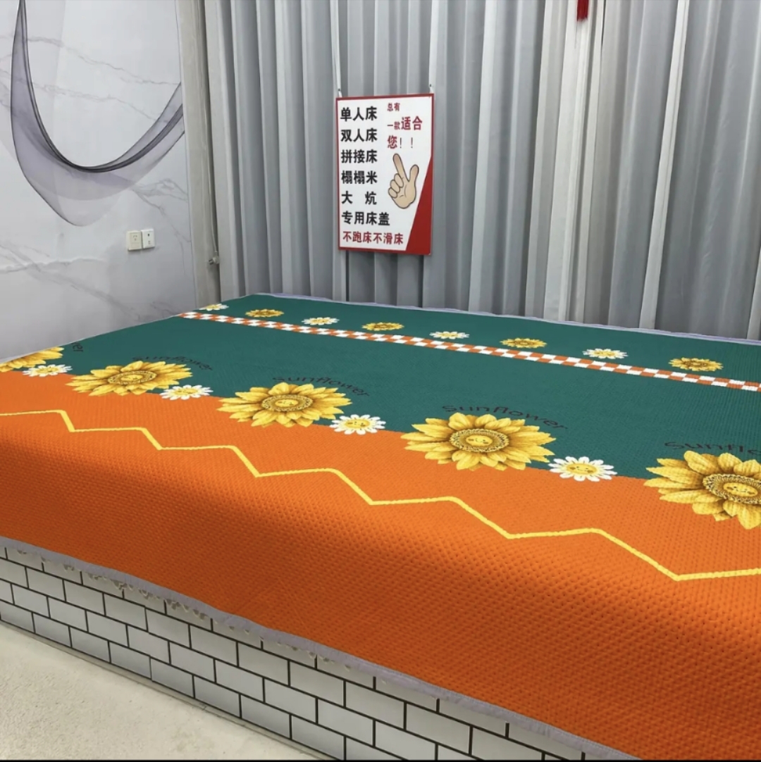 四季通用单双人床盖AB面双面榻榻米大尺寸盖毯床盖加厚土炕炕盖子