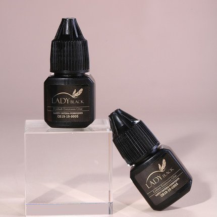 Lady Black韩国进口嫁接睫毛胶水2秒速干防过敏低气味5g装软态