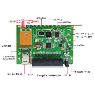 5G/4G无线AX3000 7981 AX千兆 MT7981路由器开发样板WIFI6