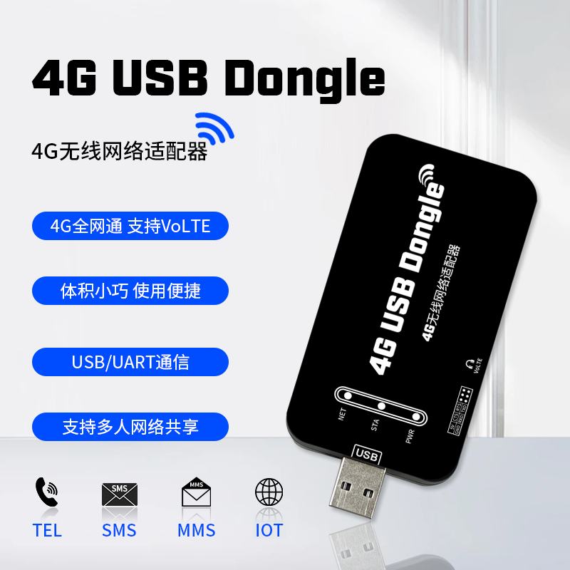 4G无线网络适配器插卡即用