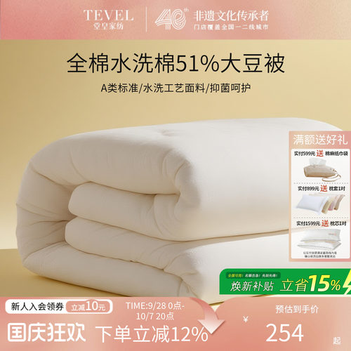 堂皇高含量大豆纤维被芯冬季保暖