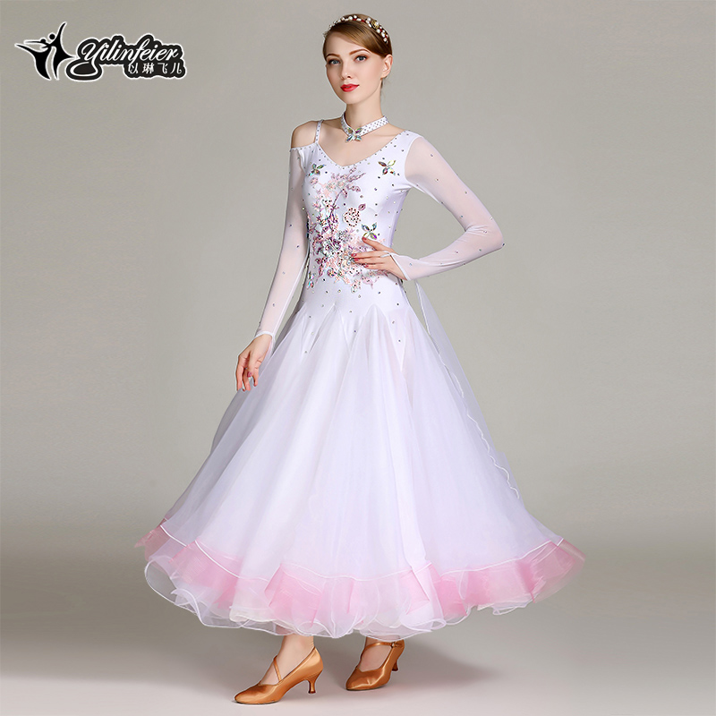 摩登舞连衣裙国标舞以琳飞儿