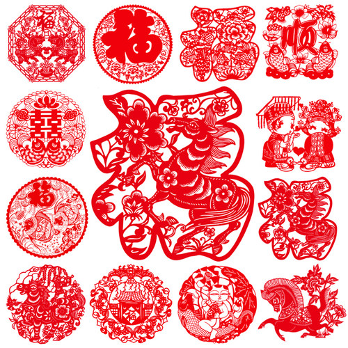 2025蛇年中国特色蔚县装饰画剪纸