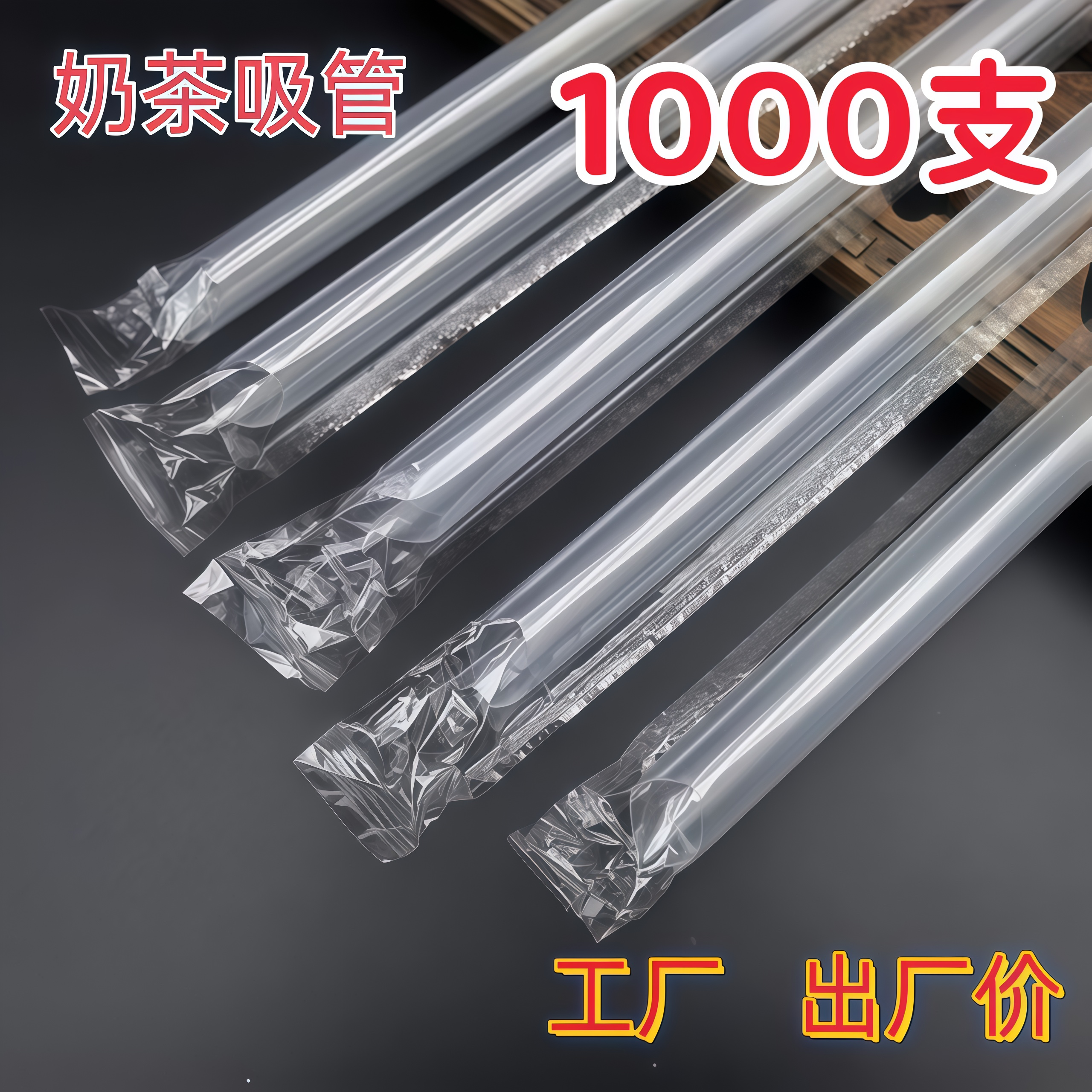 一次性珍珠奶茶吸管独立包装