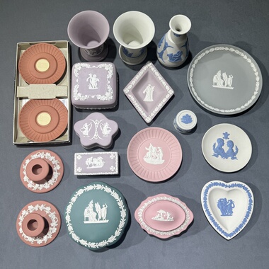 Wedgwood韦奇伍德玉石浮雕中古特殊色稀有色小集合