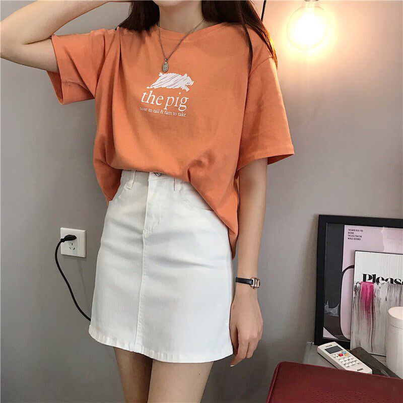 春季新款韩版基础款高腰a字裙修身弹力牛仔短裙女纯色包臀半身。|ruв категории Женская одежда, юбка - от Buy2taobao.com для оказания профессиональной услуги покупки агента Taobao