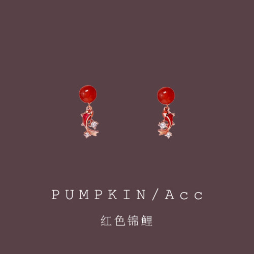 【好运连连】红色锦鲤小耳坠