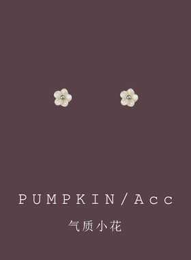 【南瓜先生】简约小花耳饰