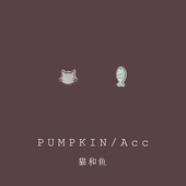 夏日清新蓝色小猫小鱼不对称耳钉可爱卡通猫咪鱼儿耳饰耳夹无耳洞