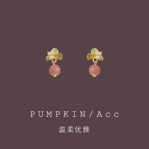 【古风优美】彩绘花朵耳钉