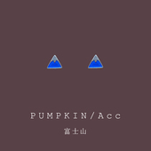 富士山耳钉女设计感小众蓝色耳环简约小巧精致气质耳夹日常百搭