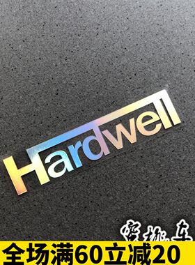 Hidh全球DJ冠军 HARDWELL全息周边贴纸行李箱电脑踏板电单车贴纸