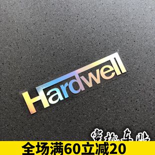 Hidh全球DJ冠军 HARDWELL全息周边贴纸行李箱电脑踏板电单车贴纸