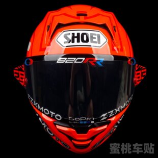 适用于张雪机车820RR 500RR 头盔 镜片贴 比赛摩托GP赞助商贴纸