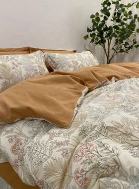 纯棉加厚磨毛四件套100全棉床单被套床笠床上用品宿舍三件套被罩