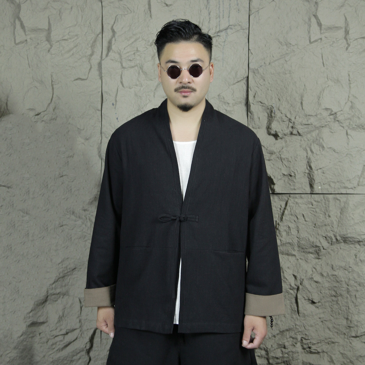 秋季男士休闲棉麻汉服中国风