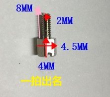 SCSI 100PIN孟莱司特M2母座六角小螺母/内外M2牙六角螺丝2*8-4MM