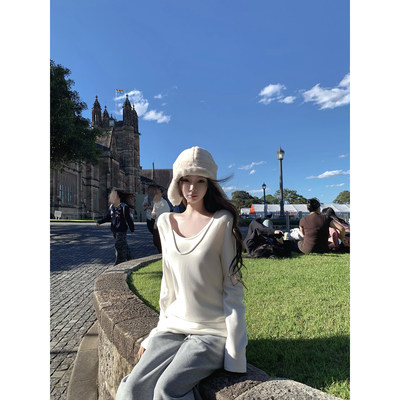 Sicee糯糯软语假两件双