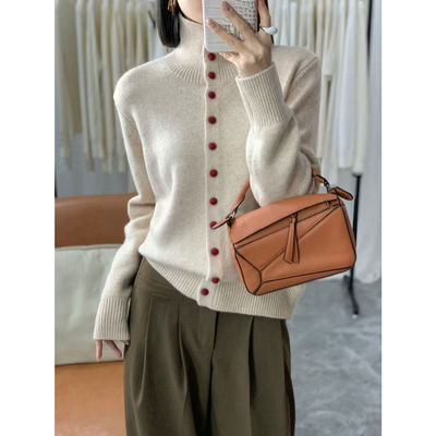 冬季高领毛衣新款减龄休