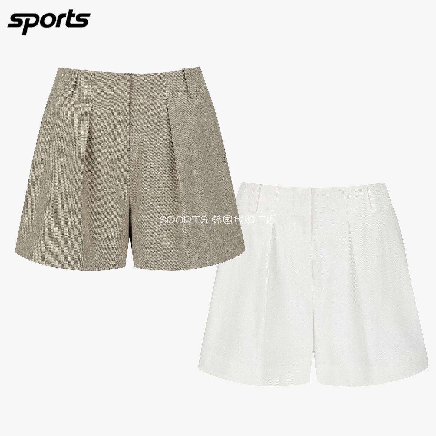 韩国代购southcape高尔夫穿搭26年夏防紫外线速干A字型运动短裤女