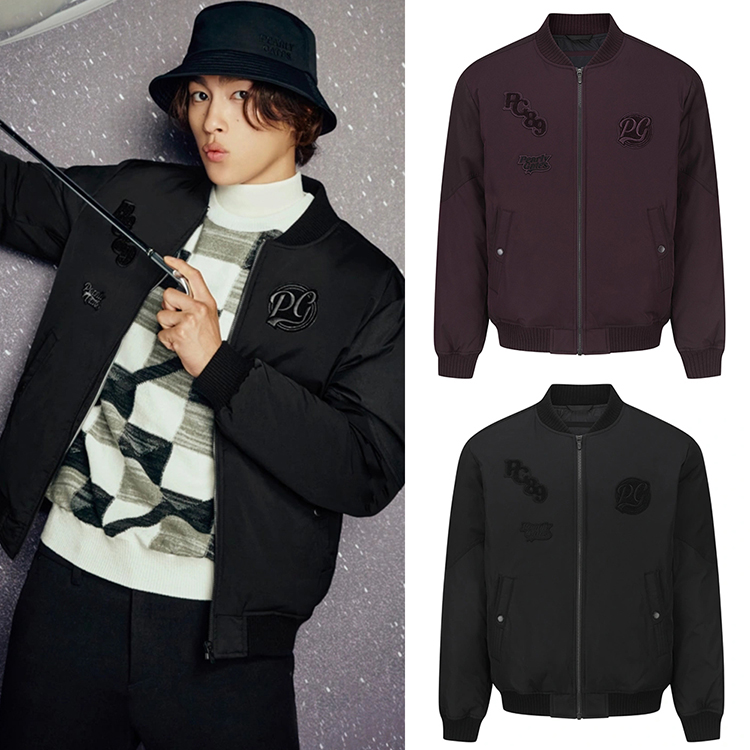 韩国代购PEARLY GATES高尔夫穿搭特价抗寒运动夹克羽绒服外套男式
