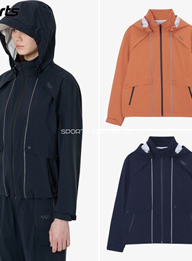 韩国代购APC高尔夫穿搭26年春夏连帽防风防雨短款户外雨衣外套女