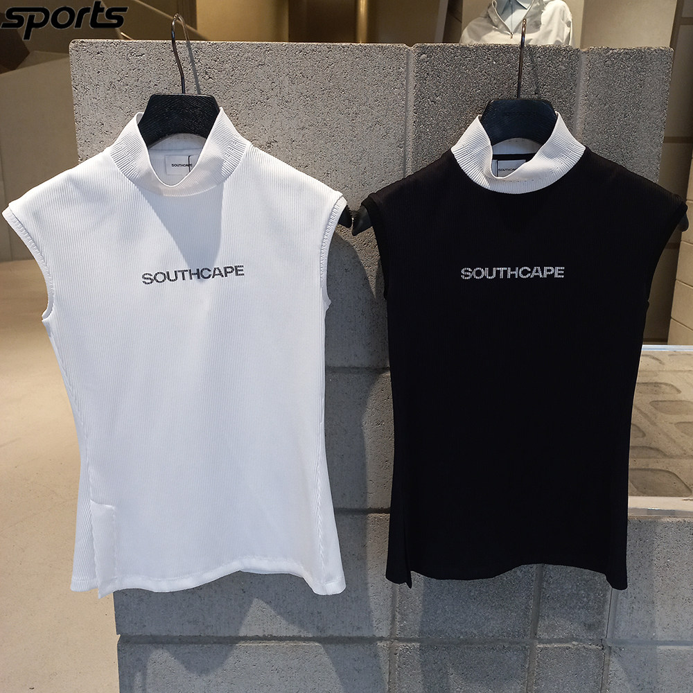 韩国代购southcape高尔夫26春夏户外高领修身速干防晒运动背心女