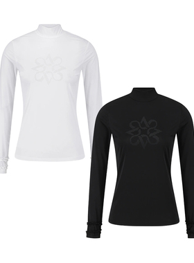 韩国代购St ANDREWS高尔夫26年早春户外荷叶边凉感长袖打底T恤女