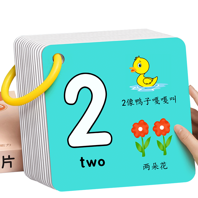 1到100数字认知卡片宝宝早教玩具