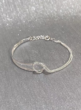 S925纯银双层手链女2025新款轻奢