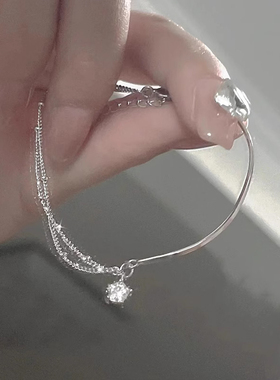 S925纯银星星手链轻奢小众精致