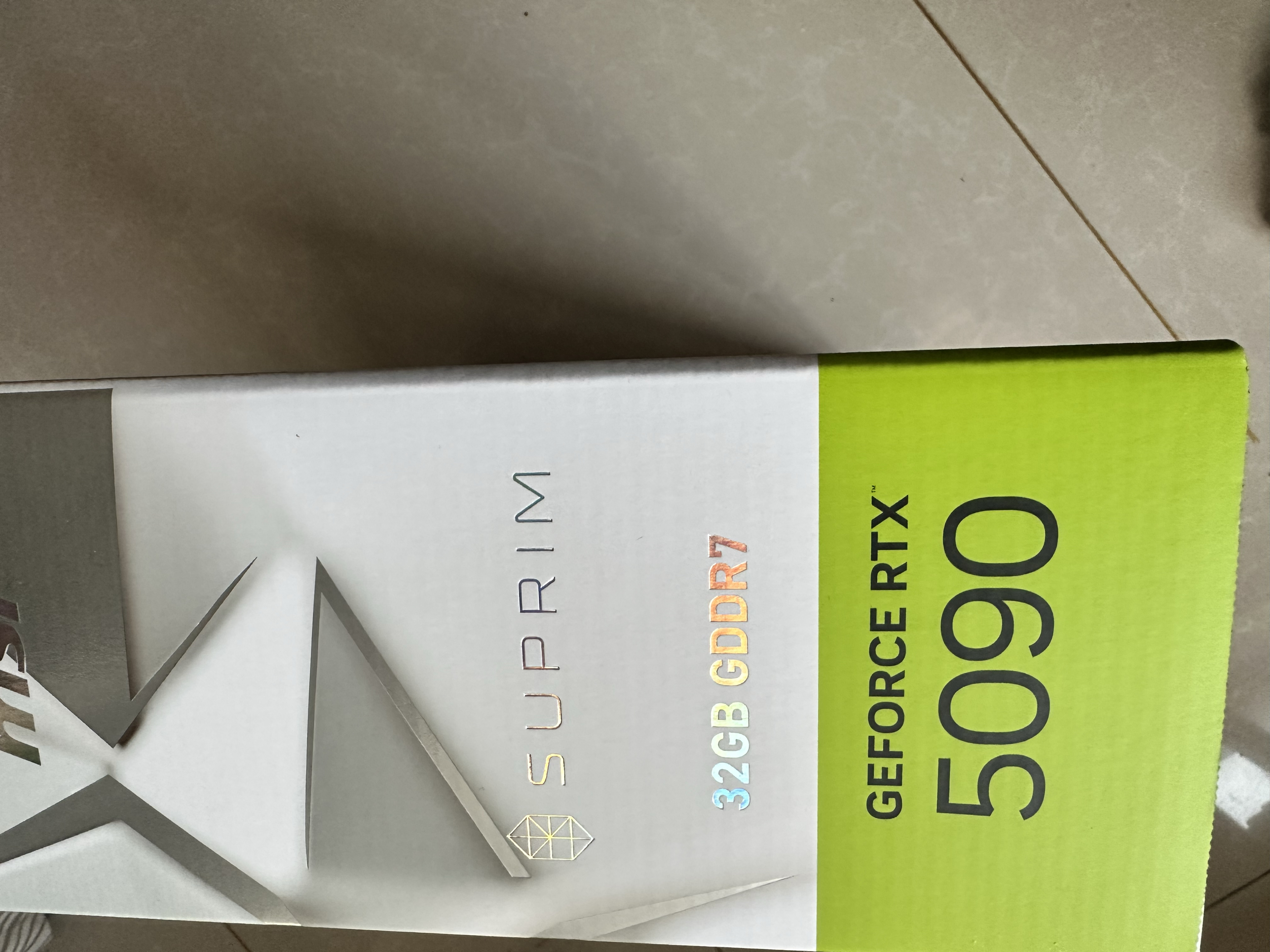 现货秒发RTX5090超龙全新未拆封 微星5090满血OC全新未拆