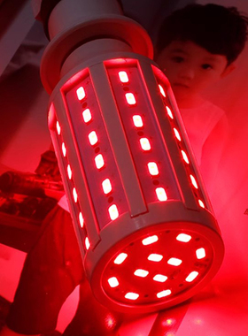 高亮灯笼灯泡LED红光玉米灯年货喜宴婚庆红色氛围植物生长猪肉灯