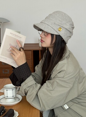 英伦复古马术报童帽秋冬显脸小