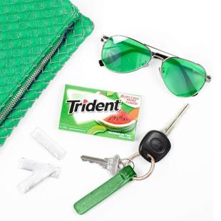 边伯贤同款 美国零食原装进口Trident三叉戟木糖醇口香糖西瓜口味