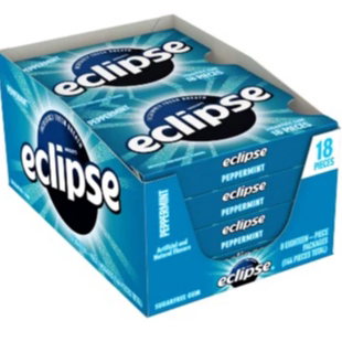 PEPPERMINT 美国原装 eclipse木糖醇无糖口香糖 进口WRIGLE