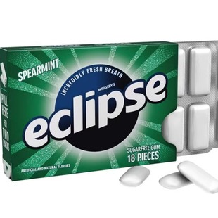 进口eclipse口香糖SPEARMINI 美国原装 留兰香薄荷 加量装