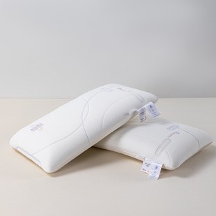 新款零压睡方慢回弹蓝海之谜枕芯枕头蚕丝+零压力记忆棉柔软舒服