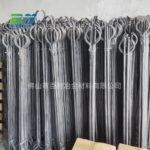 手工锻打铝棒铁钳圆口钳扁口钳夹料钳加长加粗耐高温铝锭钳挤压