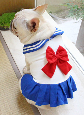 Petstyle法斗水手学院胖狗裙子