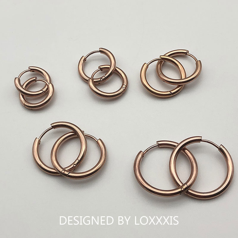 小众设计高级感玫瑰金色圆圈