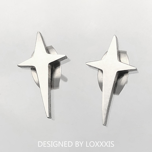 Loxxxis 迷你小星星耳钉 小众设计ins冷淡风钛钢不掉色耳饰防过敏